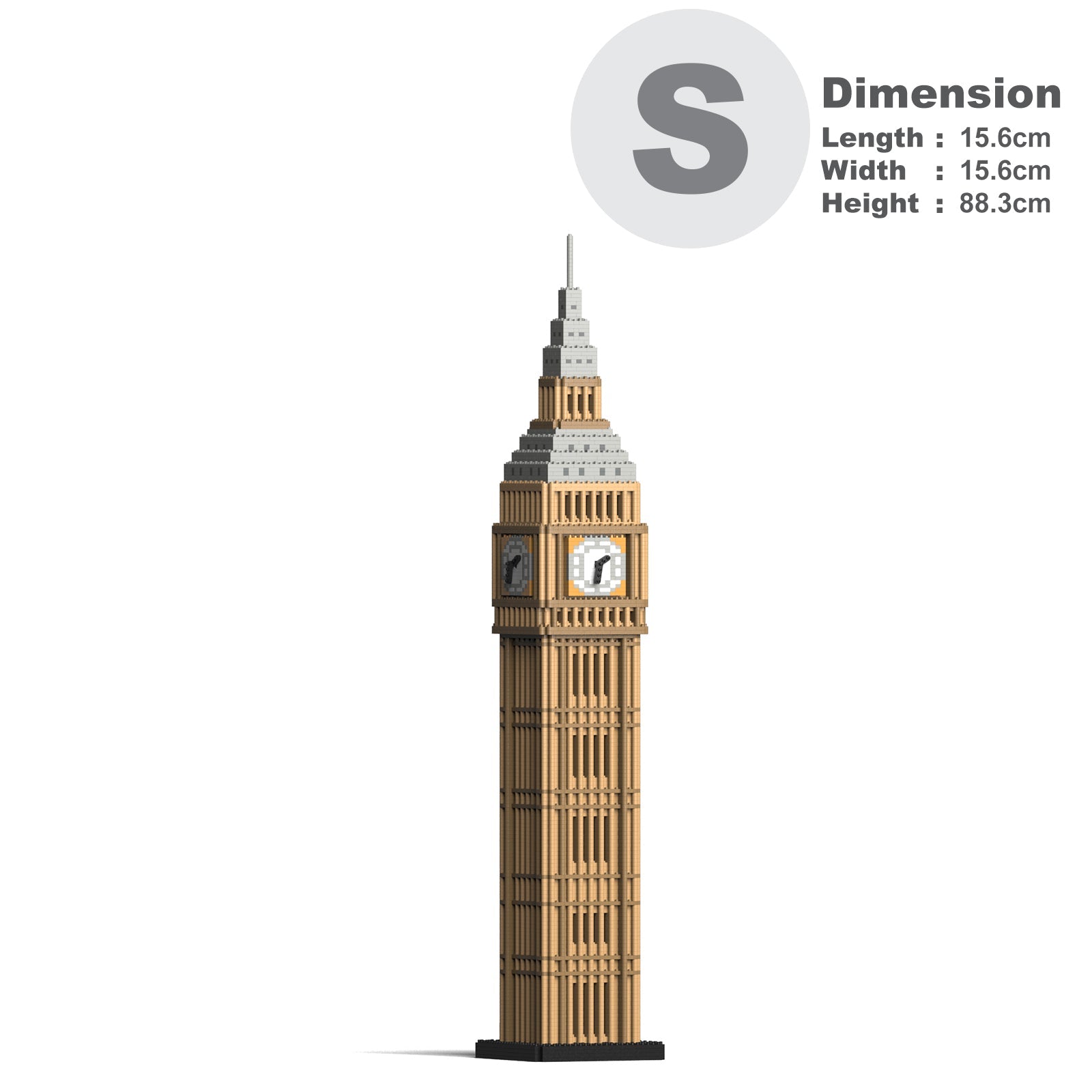 Lego big ben discount dimensions