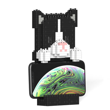 Tuxedo Cat Phone Stand 01S